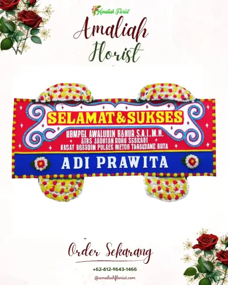 Papan Bunga Ucapan Selamat Ponggok